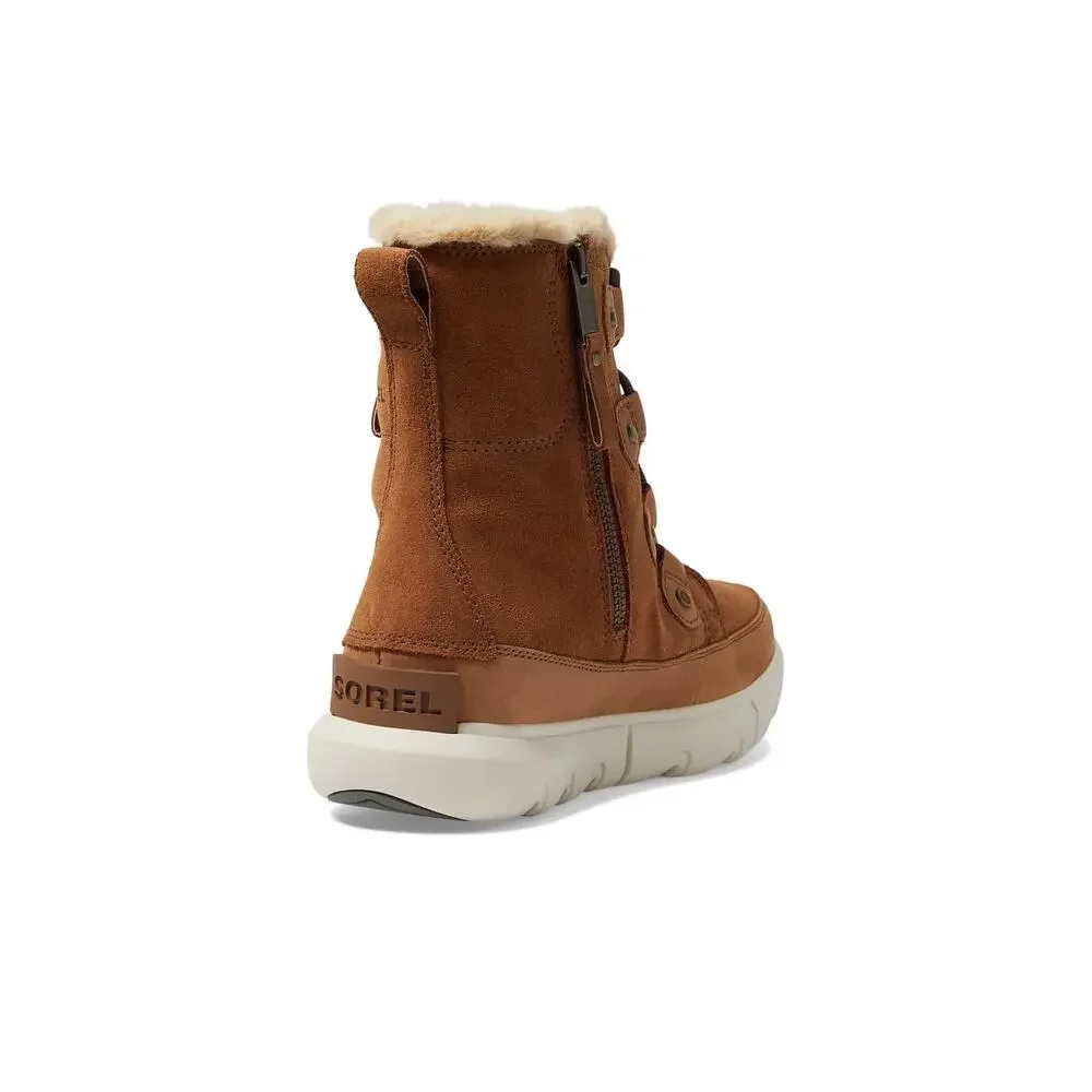 SOREL WOMENS EXPLORER NEXTÂ„¢ JOAN DUAL ZIP WATERPROOF VELVET TAN/FAWN 7.5 B -